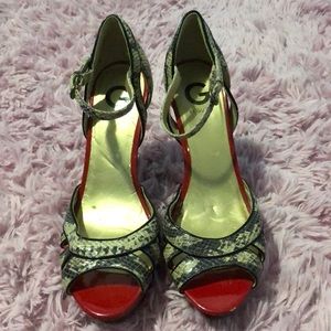 Women’s snake skin Guess heels